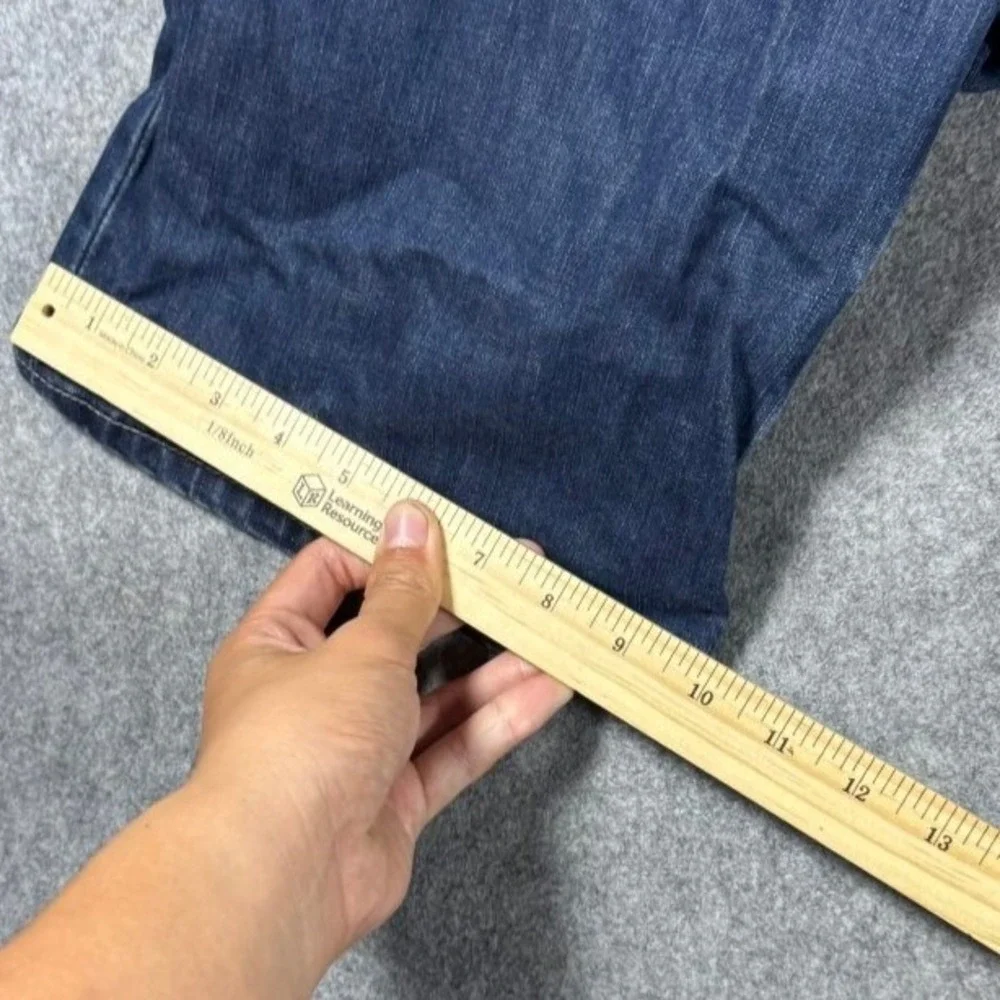 Levis 569 Loose Straight Jeans Mens 44x28 Blue Dark Wash Baggy Denim Pants Faded